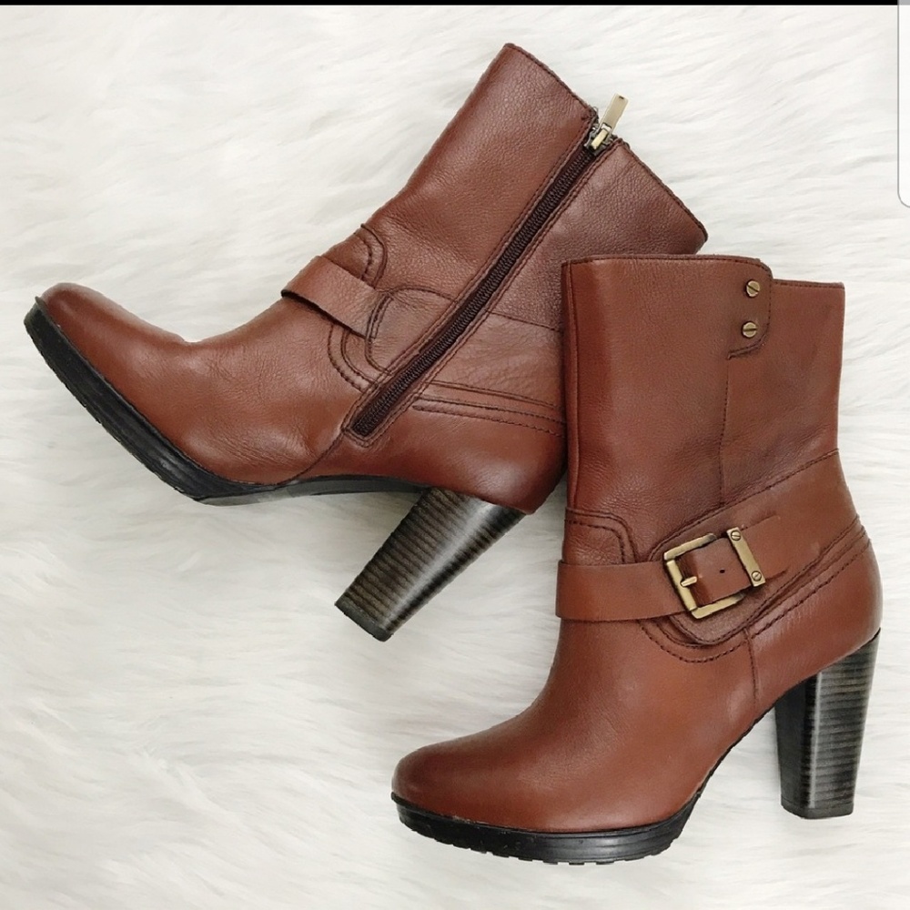 EUC Clark's Indigo Artisan Leather Lida Sayer Boot